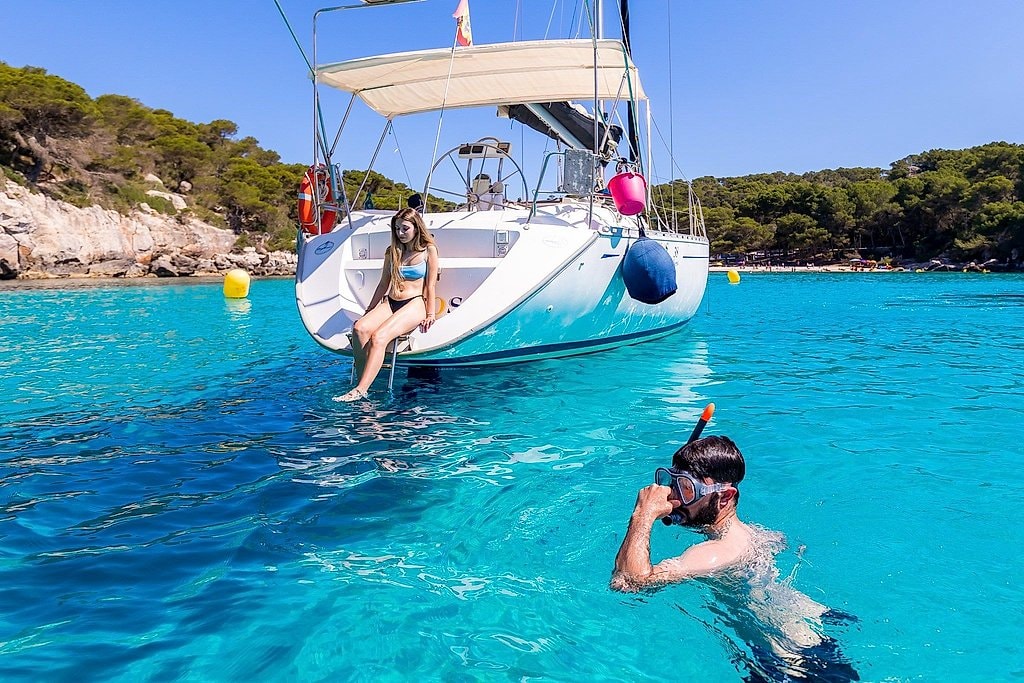 Menorca Sailboat Trip from Cala Galdana