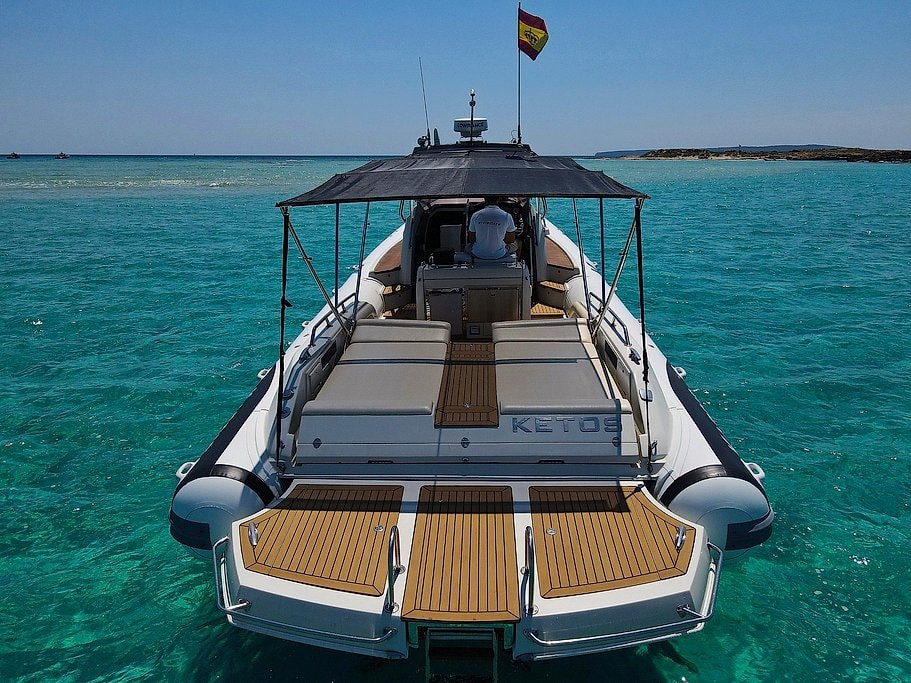Ibiza 12-Meter Boat Rental with Skipper