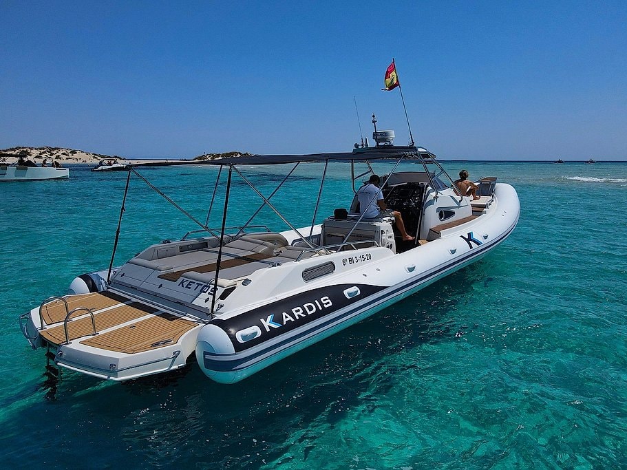 Ibiza 12-Meter Boat Rental with Skipper