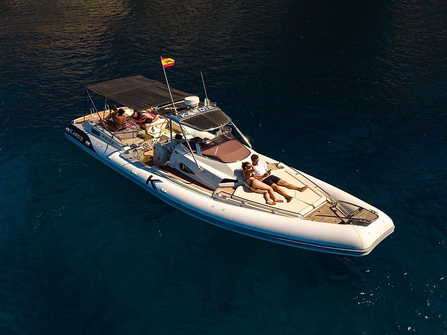 Ibiza 12-Meter Boat Rental with Skipper