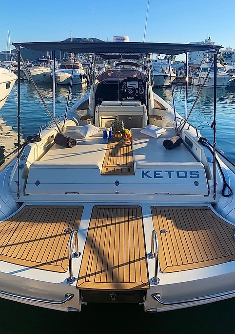 Ibiza 12-Meter Boat Rental with Skipper