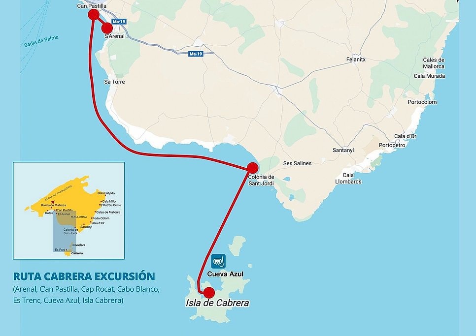 Full Day Cabrera Boat Excursion from Mallorca