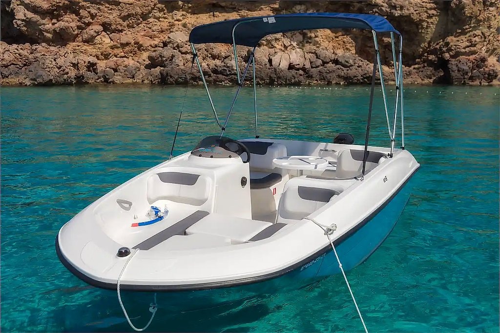 License-Free Boat Rental in Ibiza with Snorkeling & Sunset Option