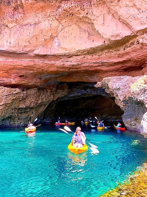 Ibiza Kayak Caves Route from Cala Codolar
