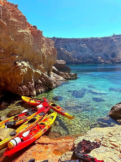 Ibiza Kayak Caves Route from Cala Codolar