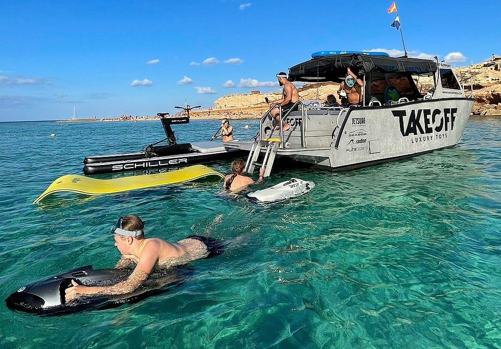Takeoff Ibiza Water Toy Boat Tour