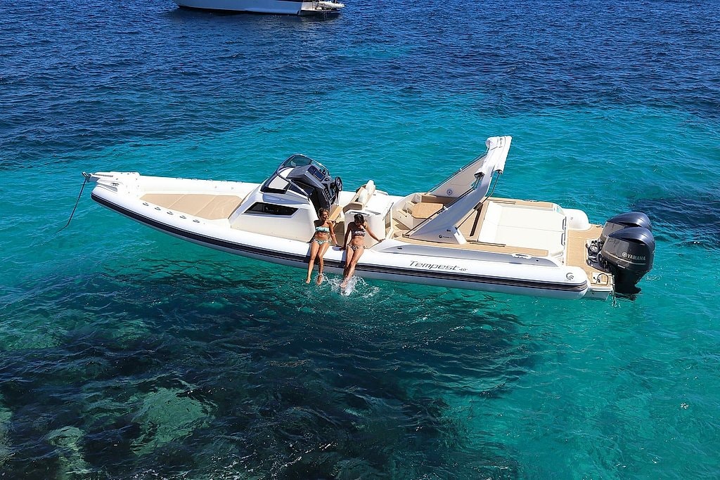 Ibiza 12-Meter Private Boat Rental with Skipper