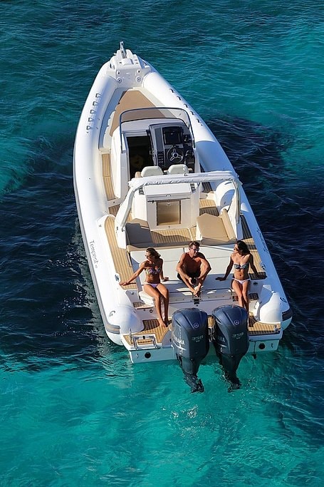 Ibiza 12-Meter Private Boat Rental with Skipper