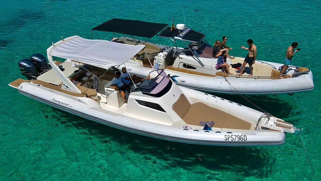 Ibiza 12-Meter Private Boat Rental with Skipper